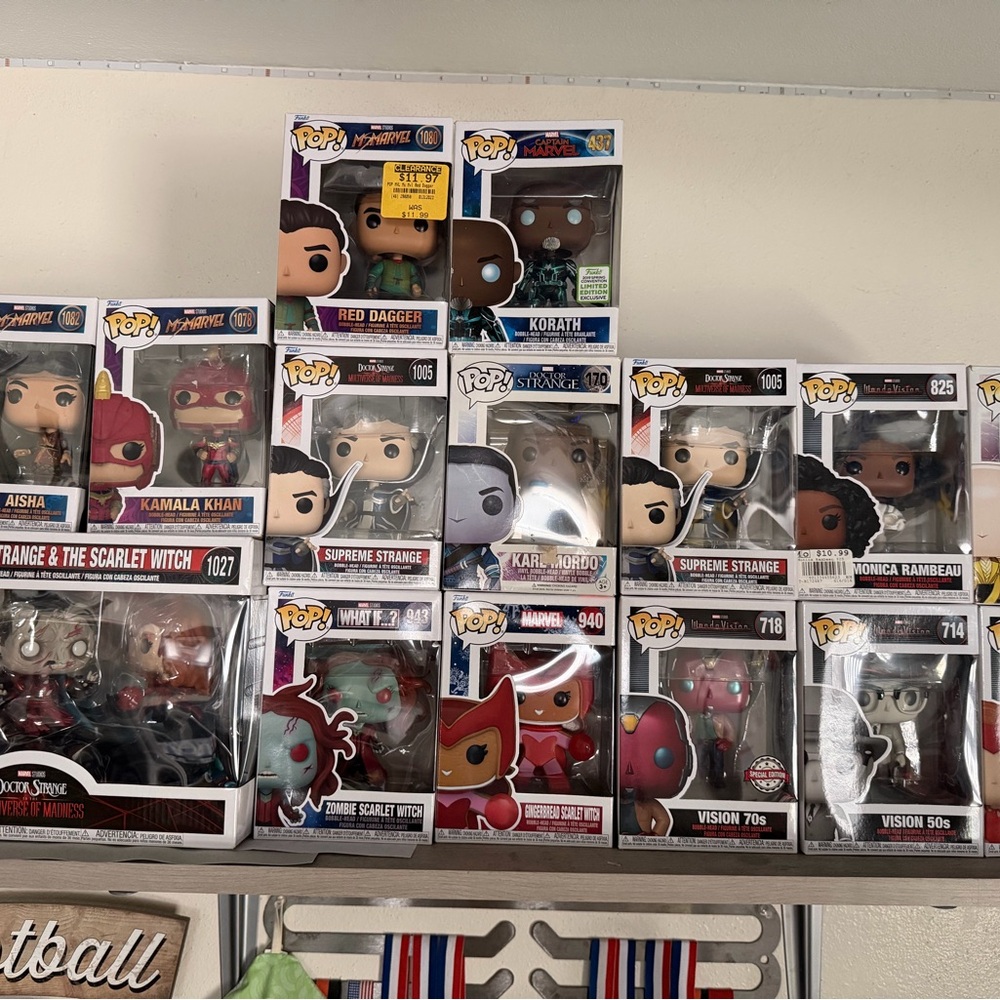 Funko Pop Marvel and DC 

Available individually as well. Message me!!